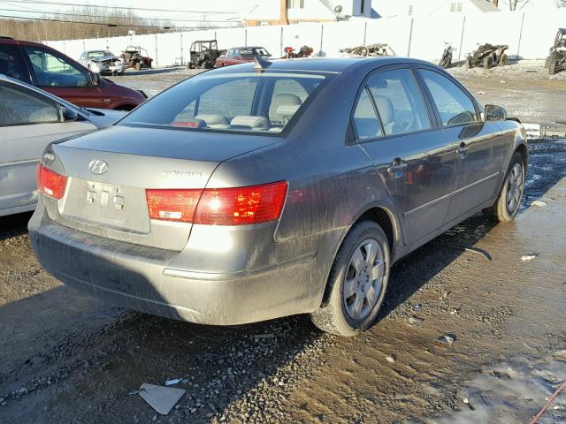 5NPET46C09H542138 - 2009 HYUNDAI SONATA GLS GRAY photo 4