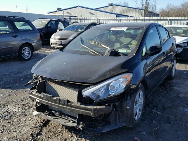 KNAFK4A65G5540145 - 2016 KIA FORTE LX BLACK photo 2