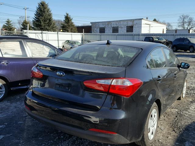 KNAFK4A65G5540145 - 2016 KIA FORTE LX BLACK photo 4