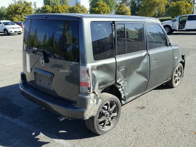 JTLKT334464044461 - 2006 TOYOTA SCION XB GREEN photo 4