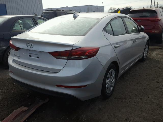 5NPD74LF0HH205062 - 2017 HYUNDAI ELANTRA SE SILVER photo 4