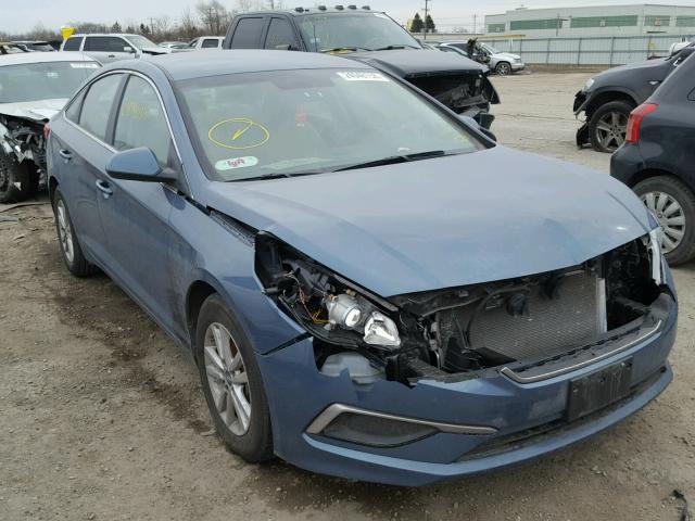 5NPE24AFXGH398759 - 2016 HYUNDAI SONATA SE BLUE photo 1