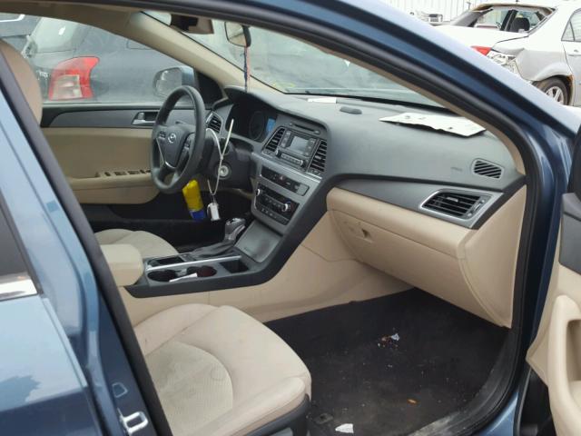 5NPE24AFXGH398759 - 2016 HYUNDAI SONATA SE BLUE photo 5