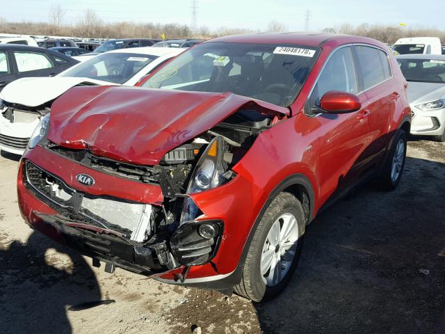 KNDPMCACXJ7377165 - 2018 KIA SPORTAGE L RED photo 2