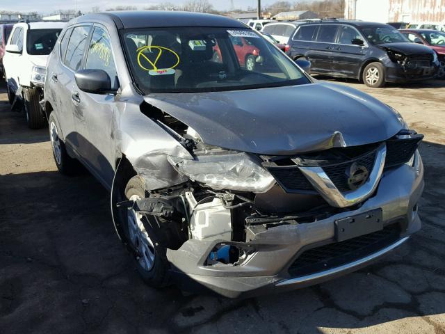 KNMAT2MV1GP671059 - 2016 NISSAN ROGUE S GRAY photo 1