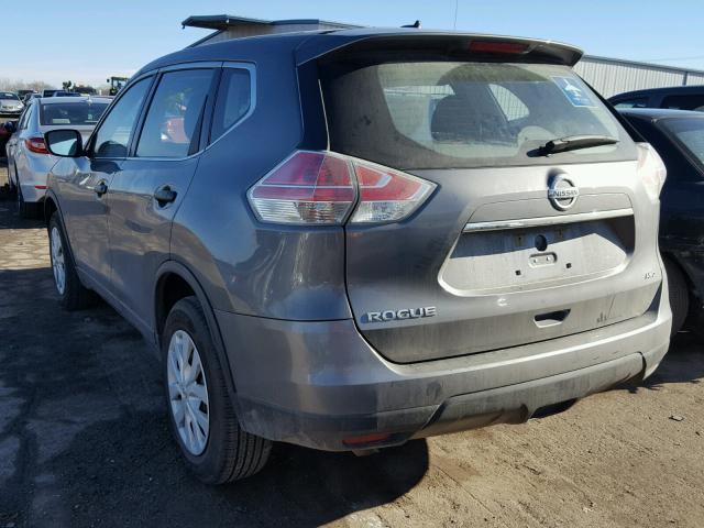 KNMAT2MV1GP671059 - 2016 NISSAN ROGUE S GRAY photo 3