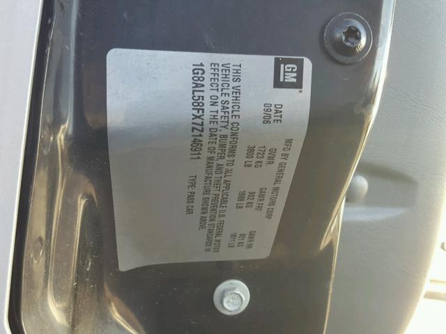 1G8AL58FX7Z146911 - 2007 SATURN ION LEVEL SILVER photo 10