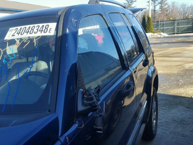 1J4GL58K75W537746 - 2005 JEEP LIBERTY LI BLUE photo 9