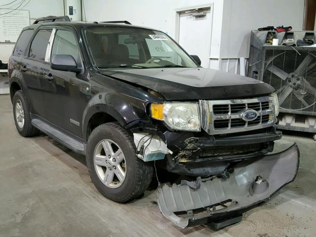 1FMCU49H18KA17953 - 2008 FORD ESCAPE HEV BLACK photo 1