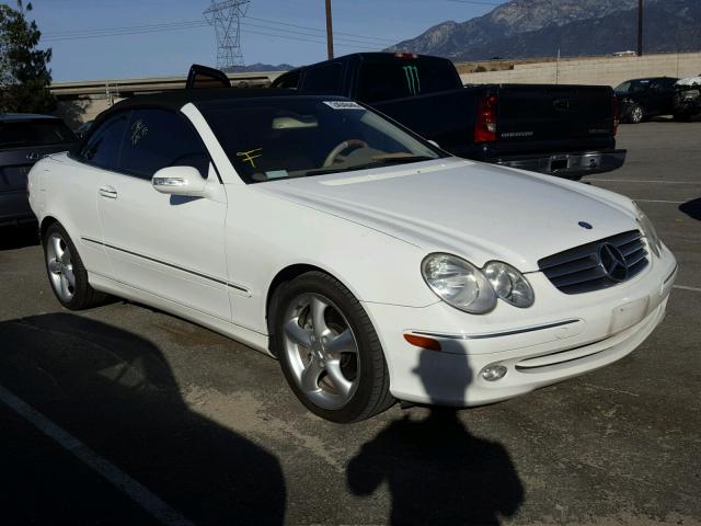 WDBTK65G55T052566 - 2005 MERCEDES-BENZ CLK 320 WHITE photo 1