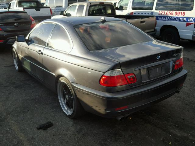 WBABD53485PL15889 - 2005 BMW 330 CI GRAY photo 3