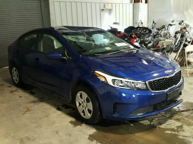 3KPFK4A7XHE012229 - 2017 KIA FORTE LX BLUE photo 1