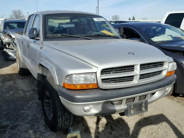 1B7HG38N52S660834 - 2002 DODGE DAKOTA QUA SILVER photo 1