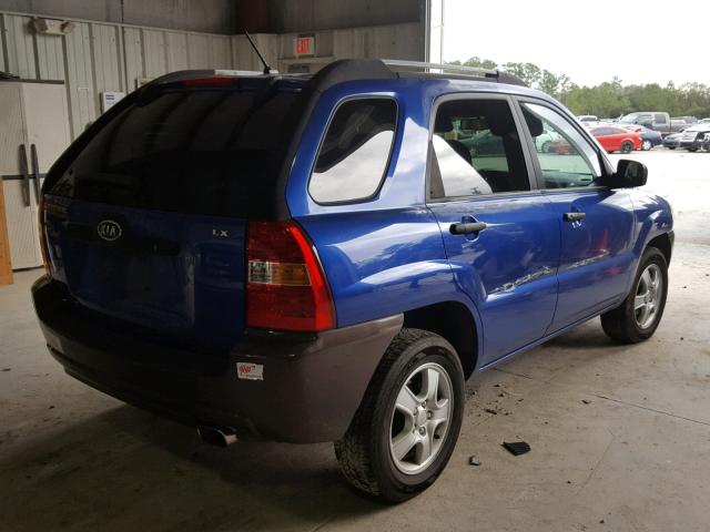 KNDJF724167279471 - 2006 KIA NEW SPORTA BLUE photo 4