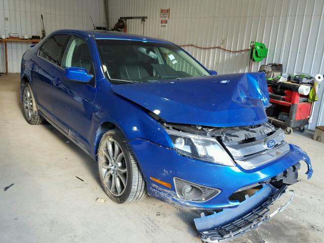 3FAHP0HG7CR104060 - 2012 FORD FUSION SE BLUE photo 1