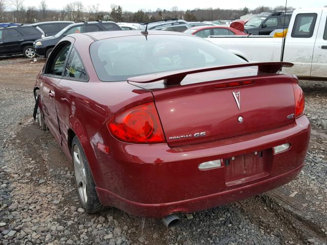 1G2AN18B987117116 - 2008 PONTIAC G5 GT RED photo 3