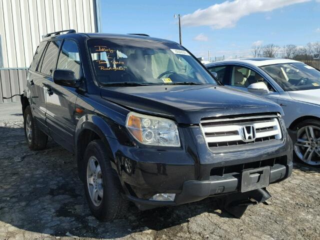 5FNYF18446B004397 - 2006 HONDA PILOT EX BLACK photo 1