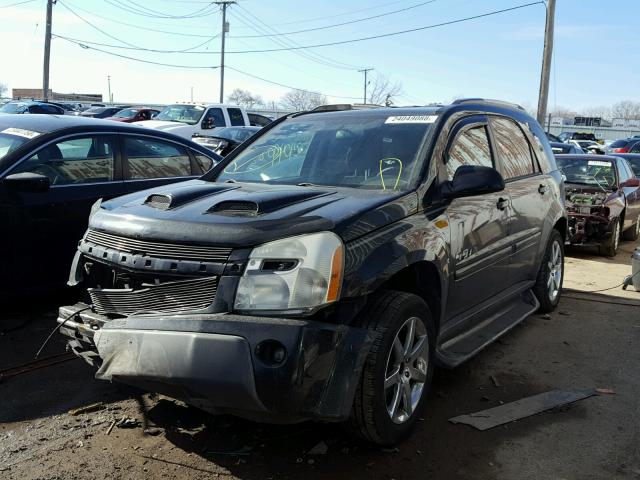 2CNDL63F066060089 - 2006 CHEVROLET EQUINOX LT BLACK photo 2