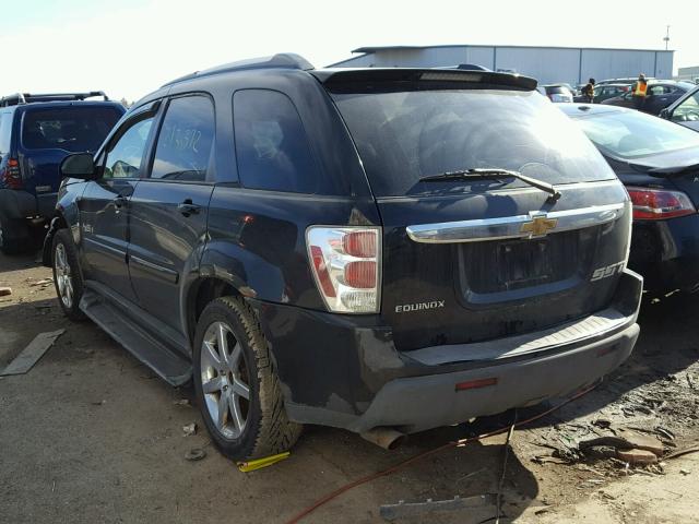 2CNDL63F066060089 - 2006 CHEVROLET EQUINOX LT BLACK photo 3