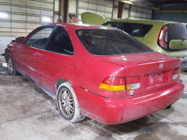 1HGEJ8146VL110545 - 1997 HONDA CIVIC EX RED photo 3