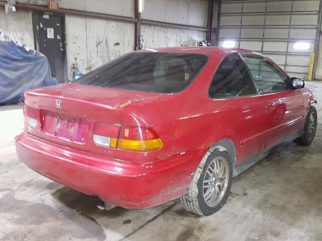 1HGEJ8146VL110545 - 1997 HONDA CIVIC EX RED photo 4