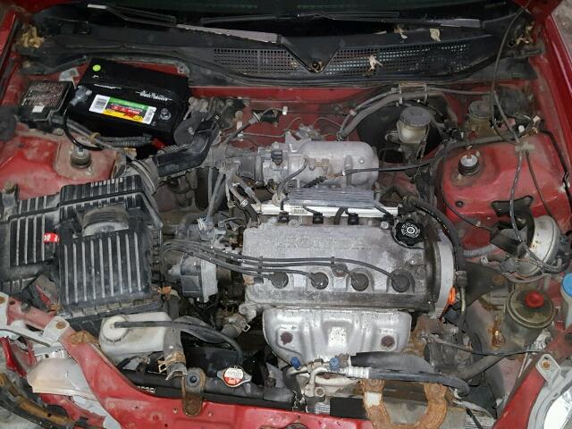 1HGEJ8146VL110545 - 1997 HONDA CIVIC EX RED photo 7