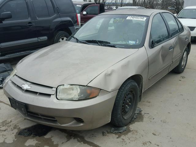 1G1JC52F747330086 - 2004 CHEVROLET CAVALIER BEIGE photo 2