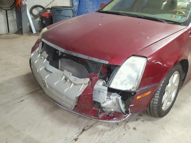 1G6DW677050144826 - 2005 CADILLAC STS MAROON photo 9