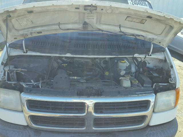 2B5WB35Z71K539284 - 2001 DODGE RAM WAGON WHITE photo 7