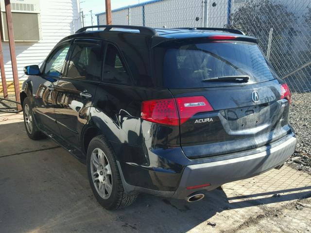 2HNYD28388H500295 - 2008 ACURA MDX TECHNO BLACK photo 3