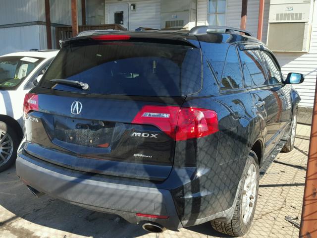 2HNYD28388H500295 - 2008 ACURA MDX TECHNO BLACK photo 4