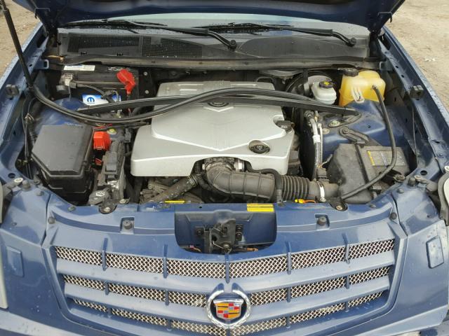 1GYEE437490106417 - 2009 CADILLAC SRX BLUE photo 7