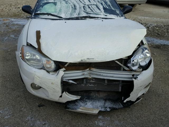 1C3EL55R55N638745 - 2005 CHRYSLER SEBRING TO WHITE photo 9