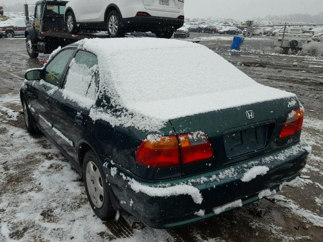 1HGEJ8648XL021443 - 1999 HONDA CIVIC EX მწვანე ფოტო 3