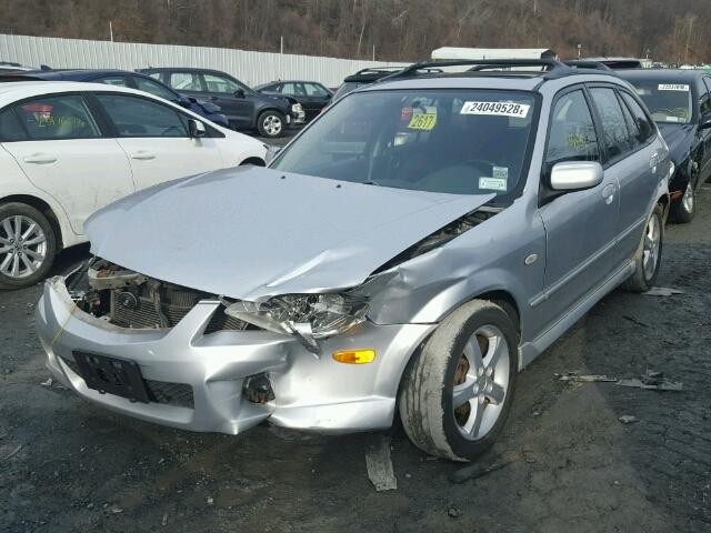JM1BJ246321607247 - 2002 MAZDA PROTEGE PR SILVER photo 2