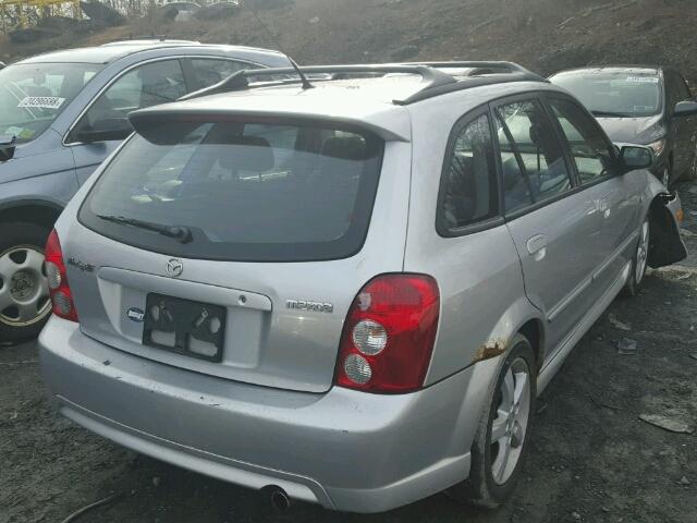 JM1BJ246321607247 - 2002 MAZDA PROTEGE PR SILVER photo 4