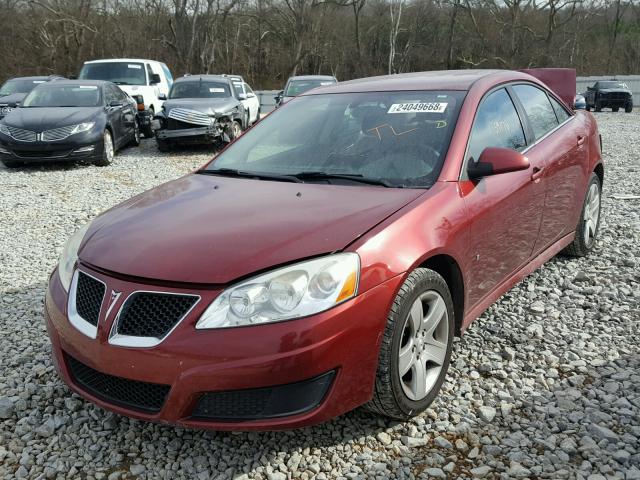 1G2ZA5E0XA4108313 - 2010 PONTIAC G6 BURGUNDY photo 2