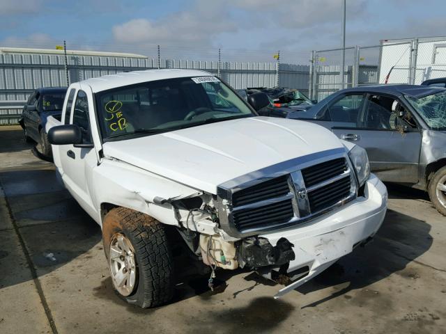 1D7HW42N87S176719 - 2007 DODGE DAKOTA SLT WHITE photo 1