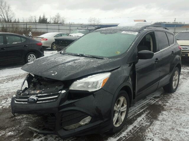 1FMCU0GXXEUE36161 - 2014 FORD ESCAPE SE BLACK photo 2