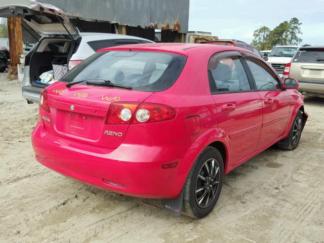 KL5JD66Z97K644716 - 2007 SUZUKI RENO BASE RED photo 4