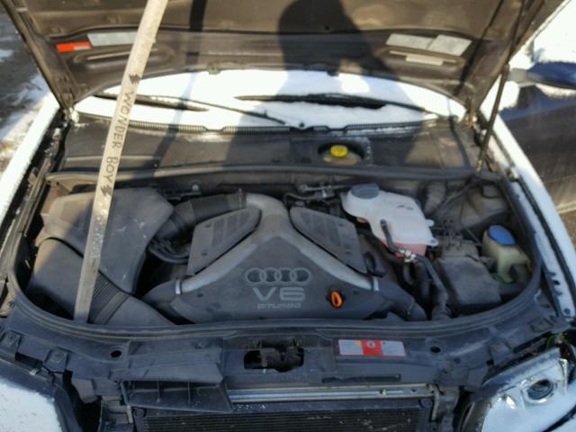 WAUED64B71N156966 - 2001 AUDI A6 2.7T QU BLUE photo 7