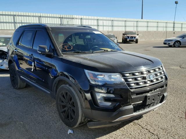 1FM5K8F82GGA76845 - 2016 FORD EXPLORER L BLACK photo 1