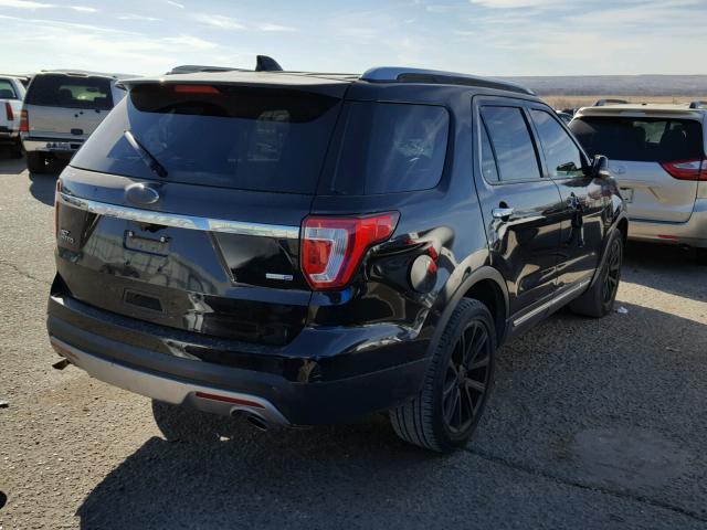 1FM5K8F82GGA76845 - 2016 FORD EXPLORER L BLACK photo 4