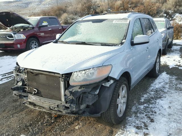 5NMSH13E37H024446 - 2007 HYUNDAI SANTA FE S BLUE photo 2