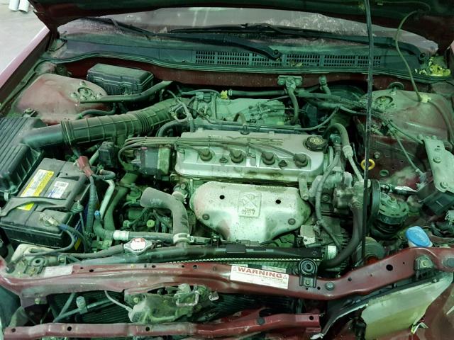 1HGCG32401A016142 - 2001 HONDA ACCORD LX RED photo 7