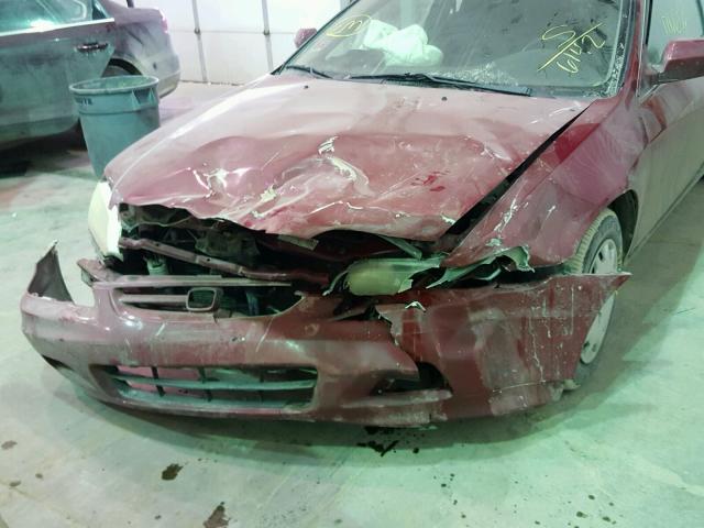 1HGCG32401A016142 - 2001 HONDA ACCORD LX RED photo 9