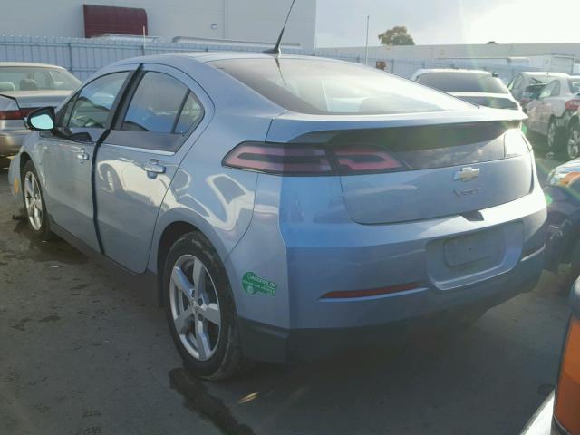 1G1RF6E46DU139030 - 2013 CHEVROLET VOLT BLUE photo 3