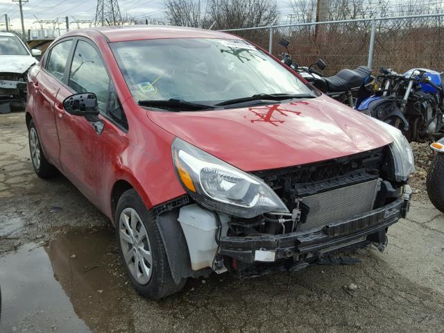 KNADM4A39C6087160 - 2012 KIA RIO LX RED photo 1