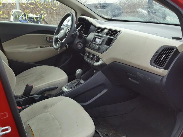 KNADM4A39C6087160 - 2012 KIA RIO LX Կարմիր լուսանկար 5