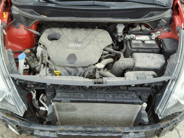 KNADM4A39C6087160 - 2012 KIA RIO LX Կարմիր լուսանկար 7